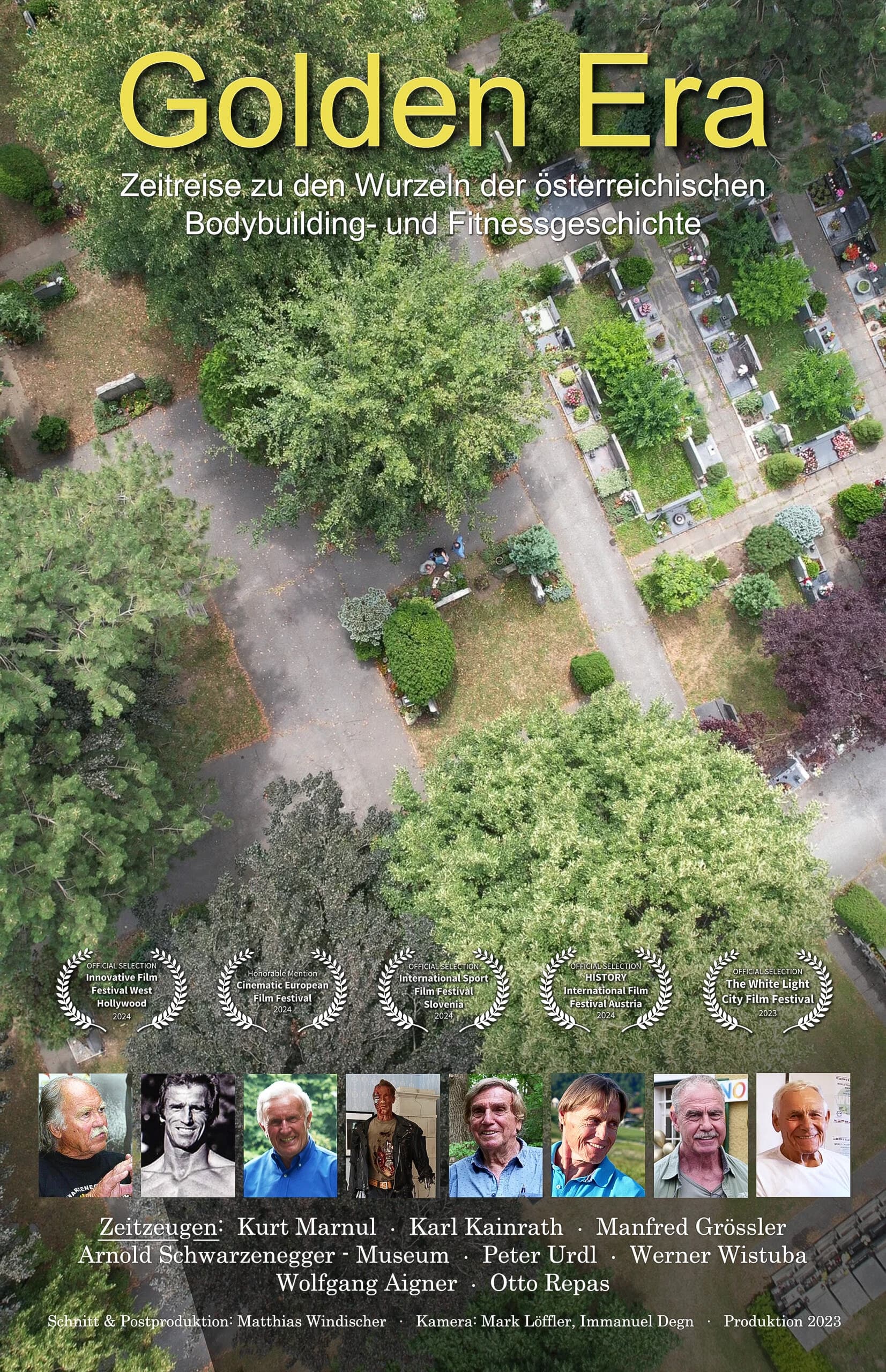 Filmplakat „Golden Era“ — Dokumentarfilm über die österreichische Bodybuilding-Geschichte, mit fünf internationalen Festival-Auszeichnungen
